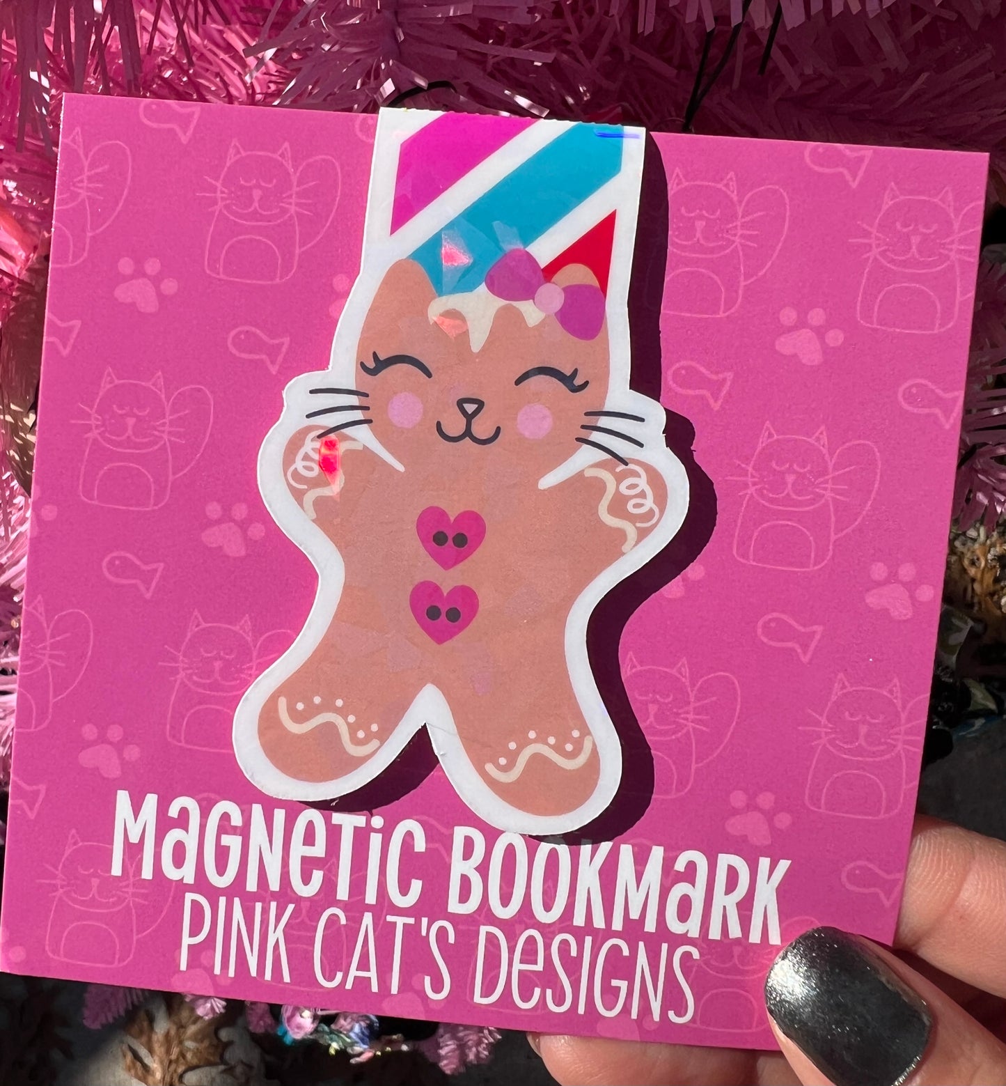 Gingerbread Cat Bookmark