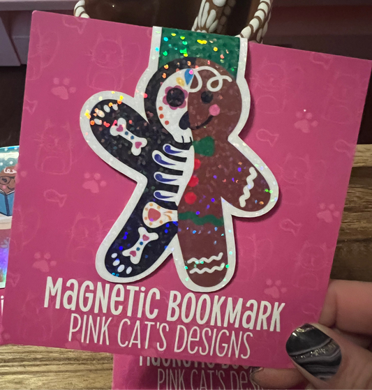 Sugar Skull Gingerbread Bookmark