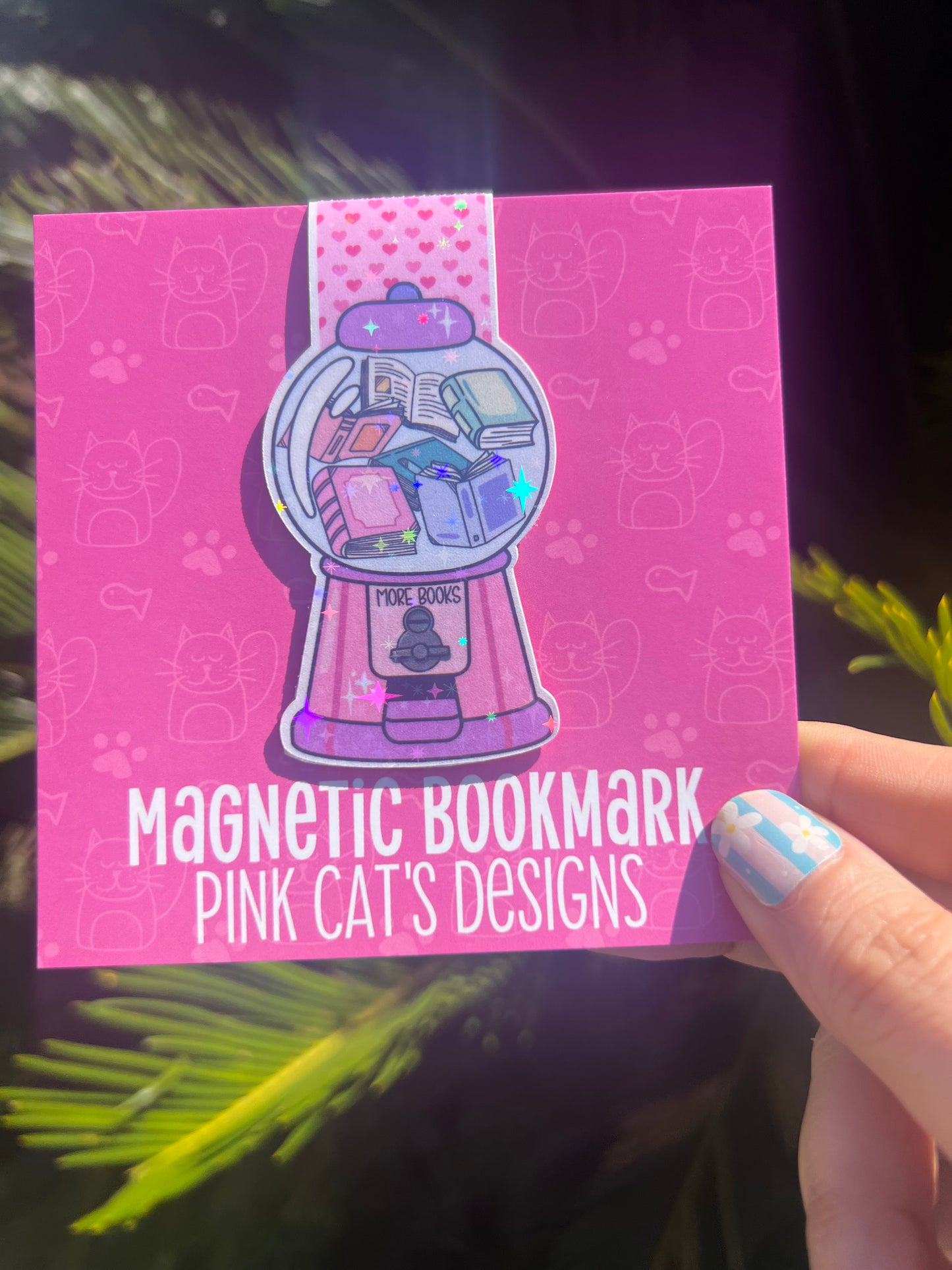 Bubblegum Machine Magnetic Bookmark