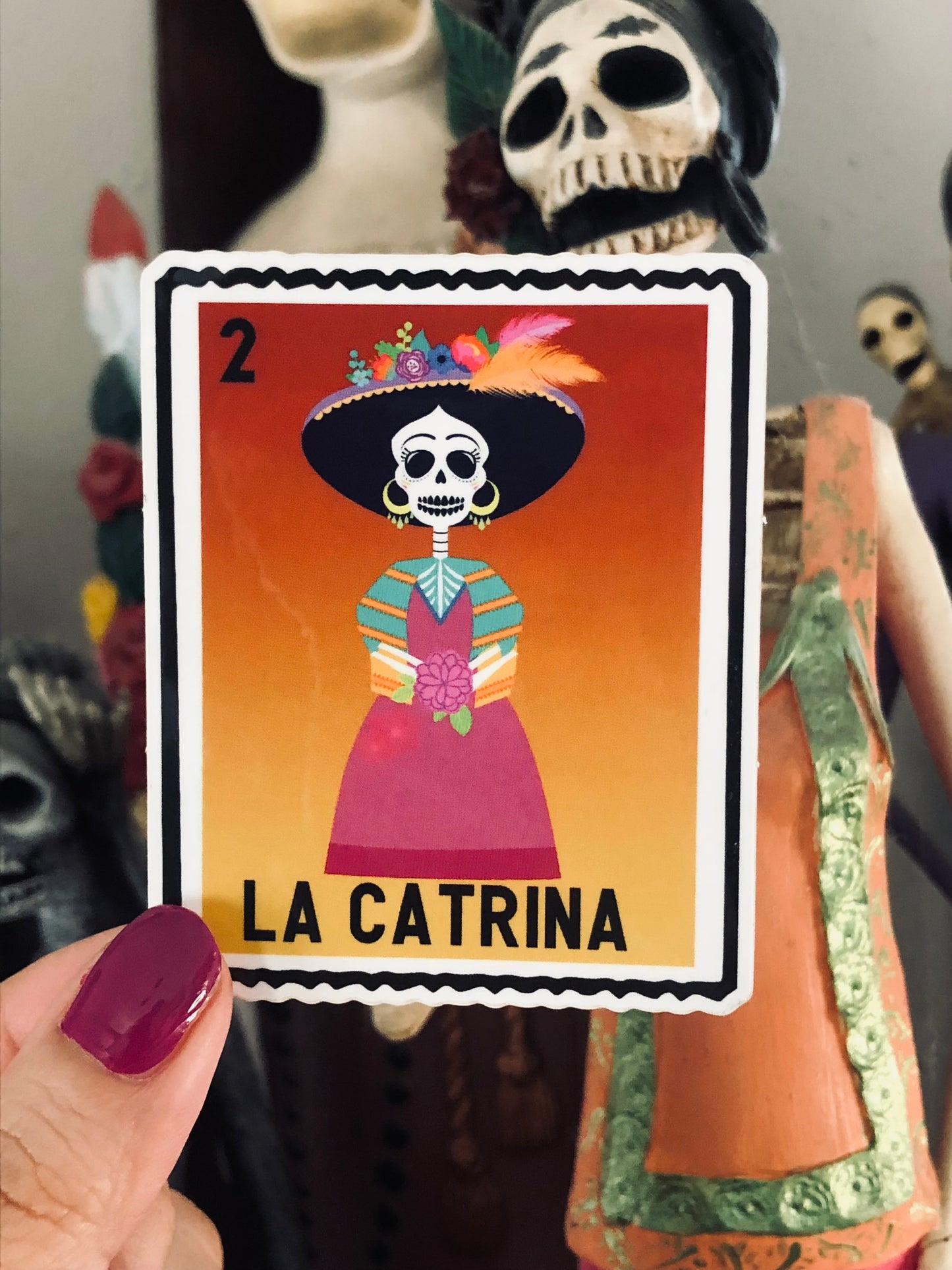 La Catrina Lotería Sticker