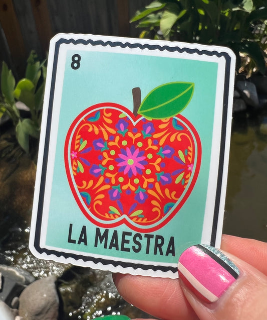 La Maestra Lotería Sticker