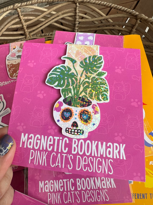 Sugar Skull Planter Bookmark