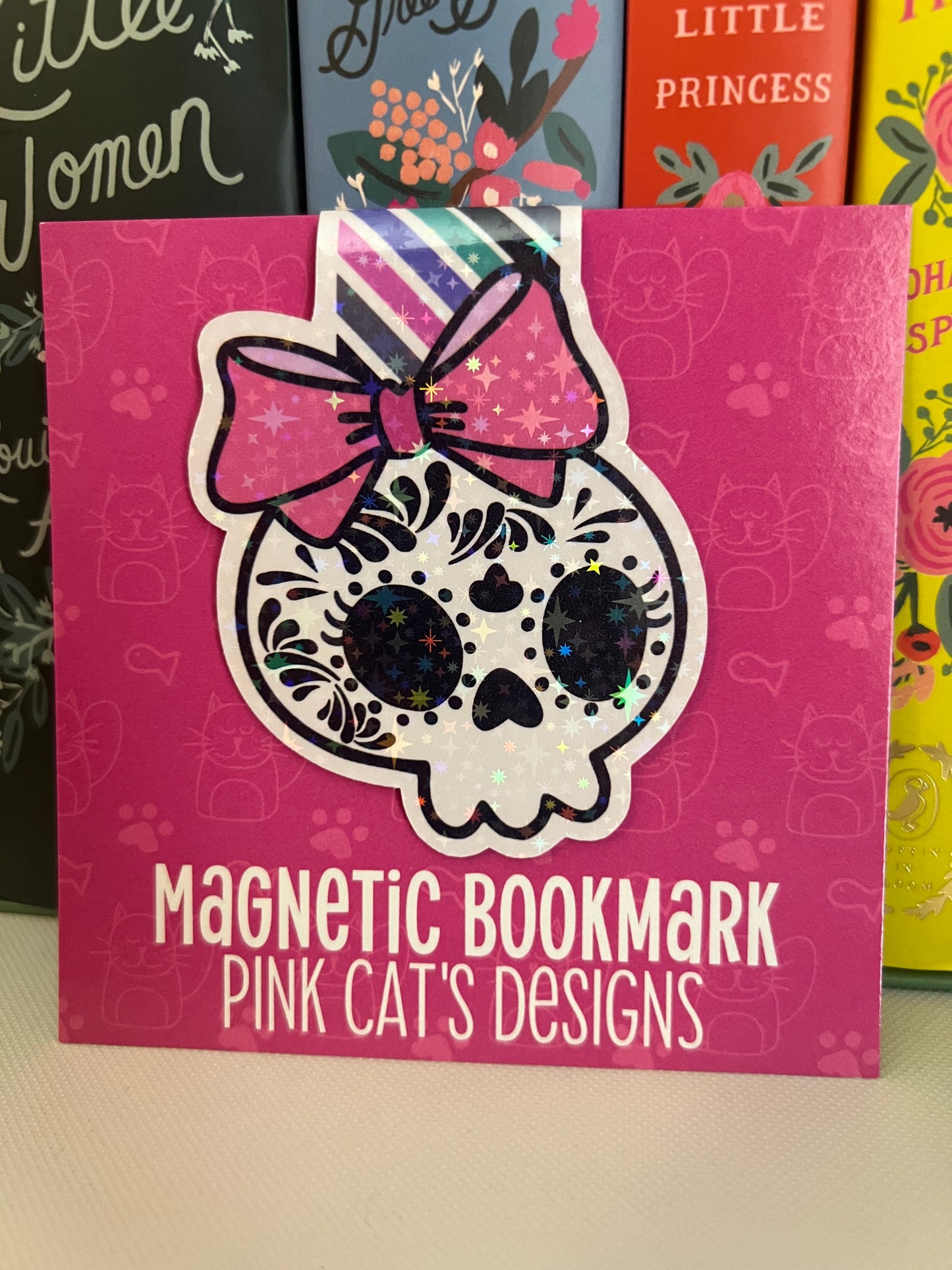 Coquette Sugar Skull Bookmark