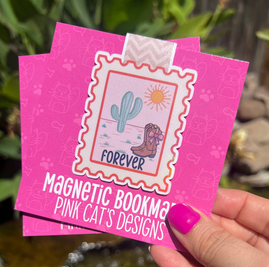 Cowboy Postage Stamp Bookmark