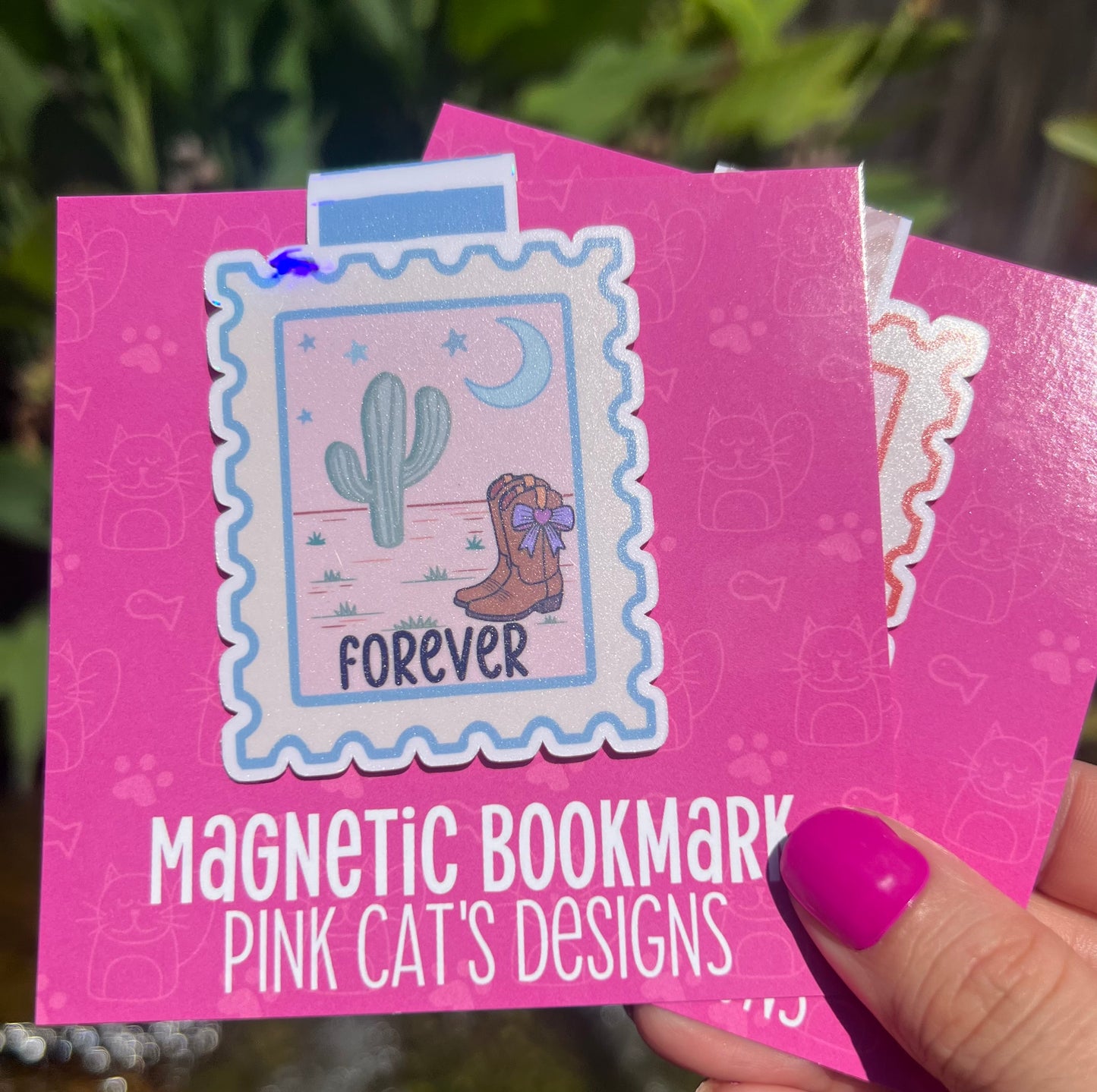 Cowboy Postage Stamp Bookmark