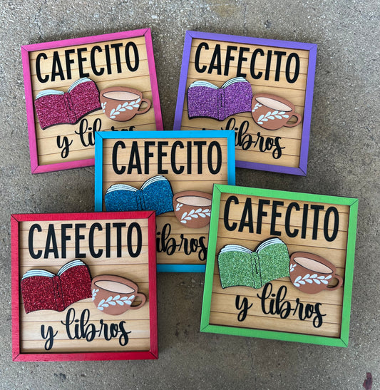 Cafecito y Libros Sign